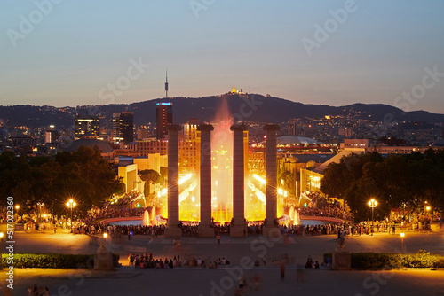 The Four Columns at the Magic Fountain of Montjuïc photo