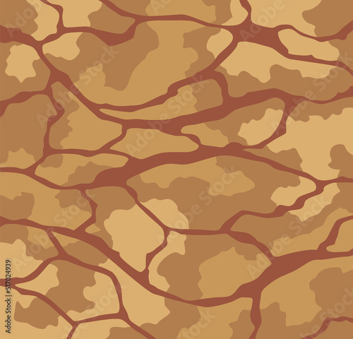 Game ground texture. Cartoon surface, dirt ground layer for game level design vector illustration. Background of material pattern