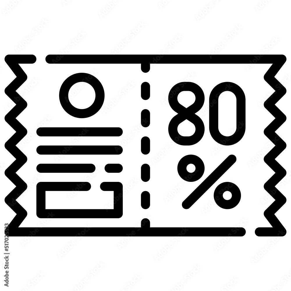 COUPON line icon,linear,outline,graphic,illustration COUPON line icon,linear,outline,graphic,illustration