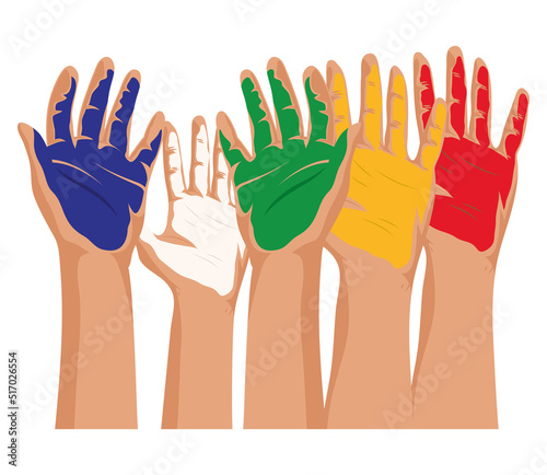 heritage day hands painted