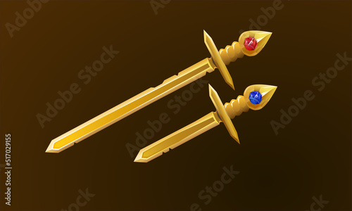 Golden Sword and Dagger Set