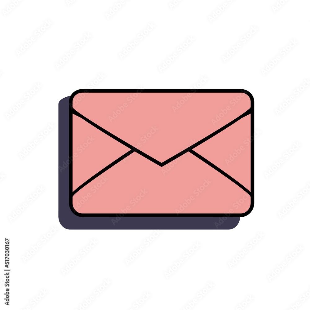 Email is an interface element of the old pc windows 90s. In retro vaporwave style. Vector illustration Email is an interface element of the old pc windows 90s. In retro vaporwave style. Vector illustration