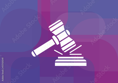 Vector auction icon line icon.vector illustration design