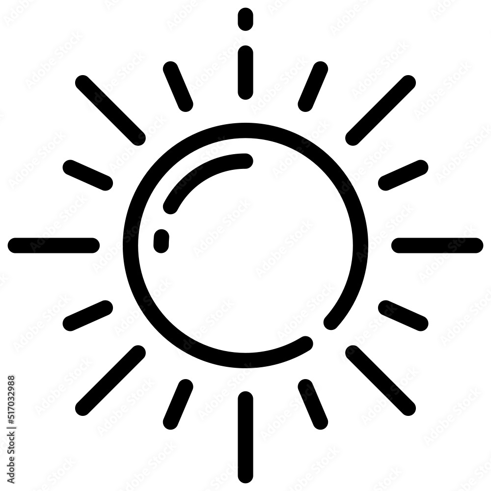SUN line icon,linear,outline,graphic,illustration SUN line icon,linear,outline,graphic,illustration