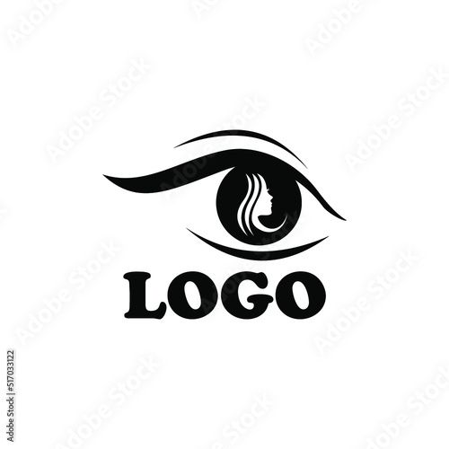 Vector of an eye representing a sample logo that can be used for different companies and enterprise