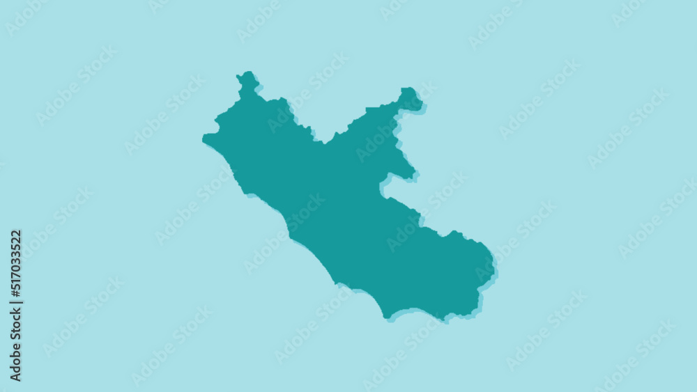 icon of the Italian region Lazio - obrazy, fototapety, plakaty 