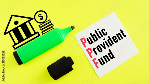Public provident fund PPF is shown using the text photo