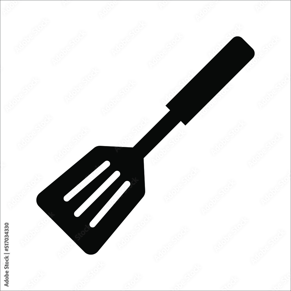 Kitchen spatula icon. Vector concept illustration for design on white background. color editable