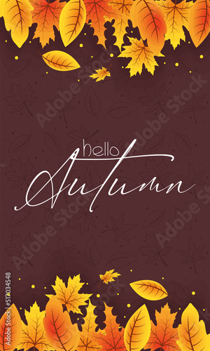 hello autumn lettering