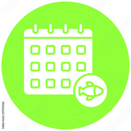 Fishing Season Icon Style