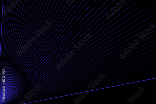 Intersecting glowing laser security beams on a dark background.Art design shine light ray.Laser field.