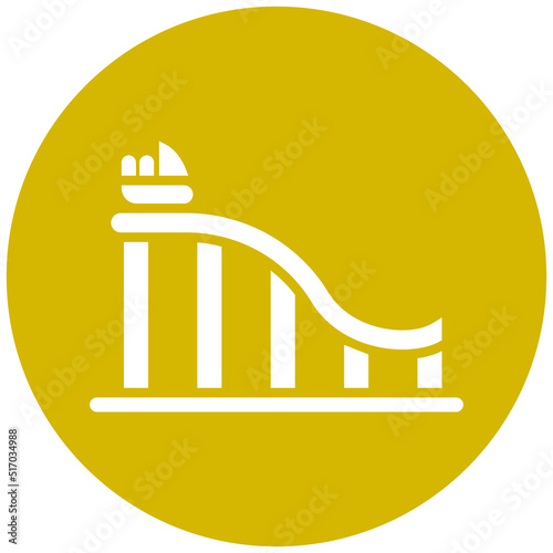 Water Coaster Icon Style