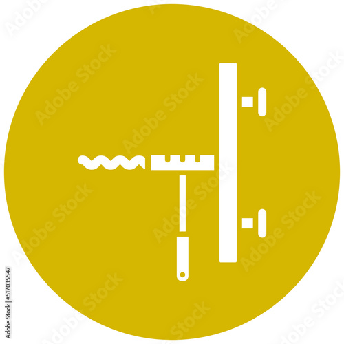 Sink Auger Icon Style