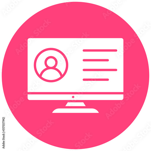 Employment Online Service Icon Style