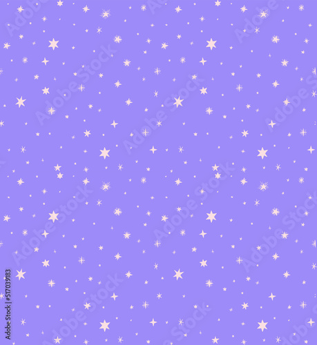 stars vector art seamless patterns, starry night wallpaper, purple background lilac universe