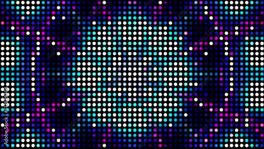 Glowing Neon Color Dot Light VJ Loop Glowing Neon Color Dot Light VJ Loop