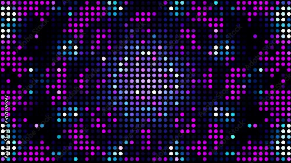 Neon Color Dotted Pattern Light VJ Loop Neon Color Dotted Pattern Light VJ Loop