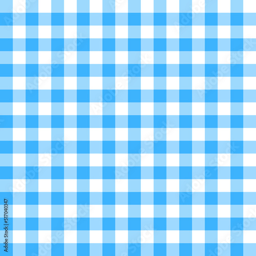 blue and white gingham vector checkered seamless pattern