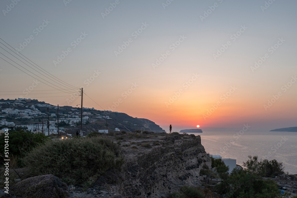 Sonnenuntergang Akrotiri Santorin Sonnenuntergang Akrotiri Santorin