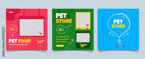 Social media post with pet adoption