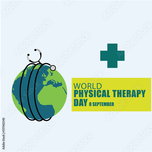 World Physical Therapy Day Vector. Simple and elegant design