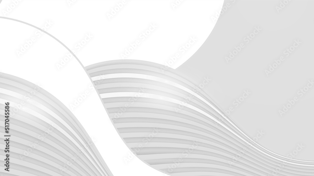 Fototapeta premium Abstract background with modern trendy white grey gradient for presentation design, flyer, social media cover, web banner, tech banner