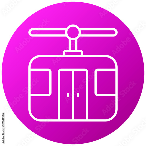 Cable Car Icon Style