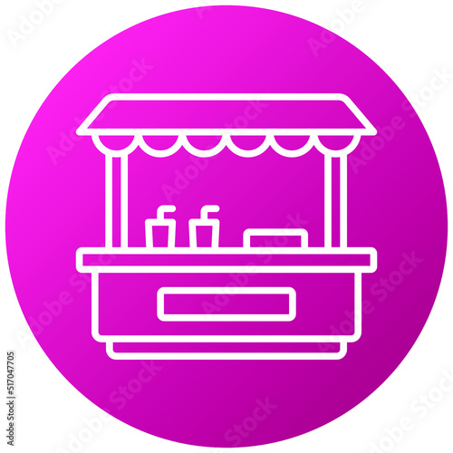 Drinks Stall Icon Style