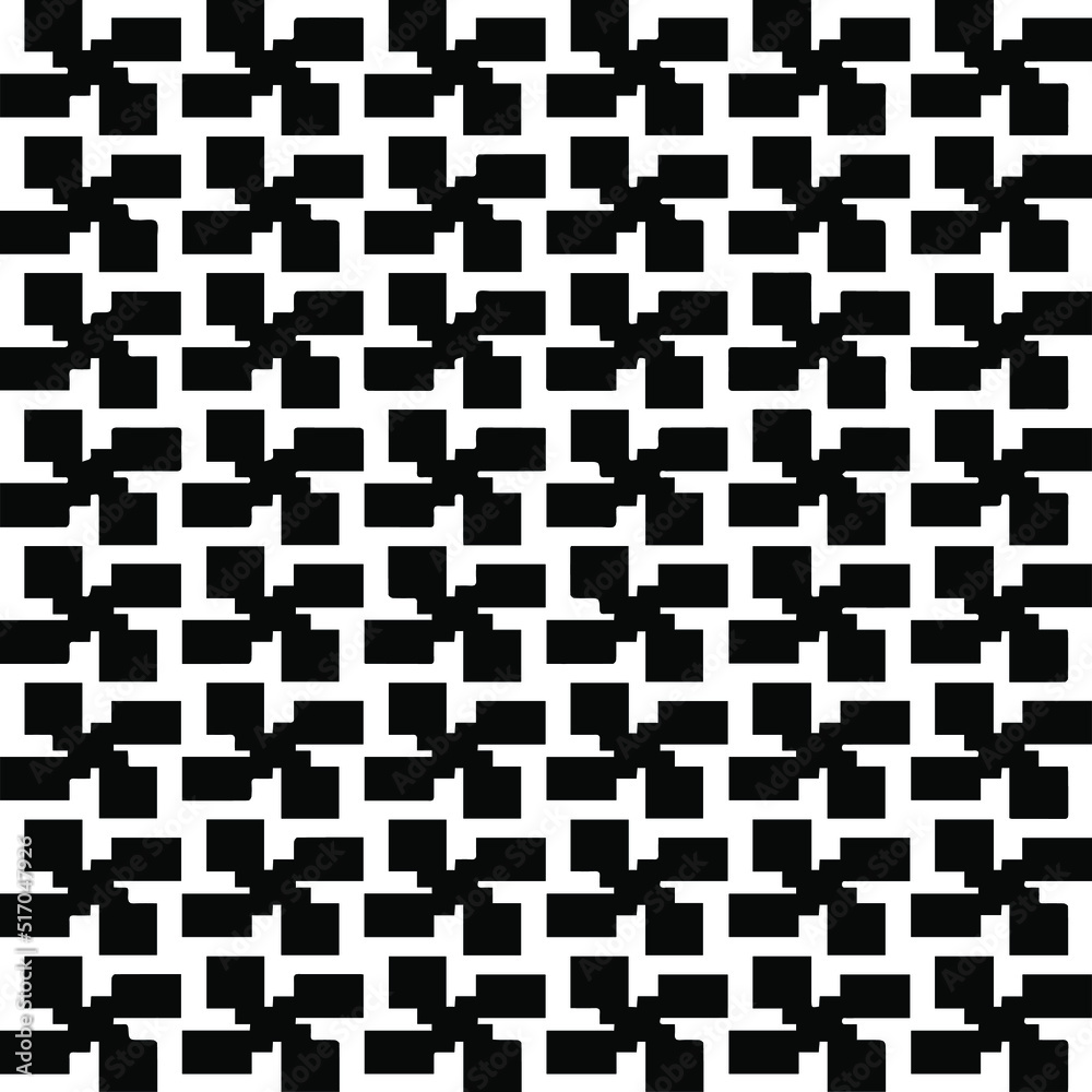 Fototapeta premiumAbstract background with black and white pattern. Unique geometric vector swatch. Perfect for site backdrop, wrapping paper, wallpaper, textile and surface design. 