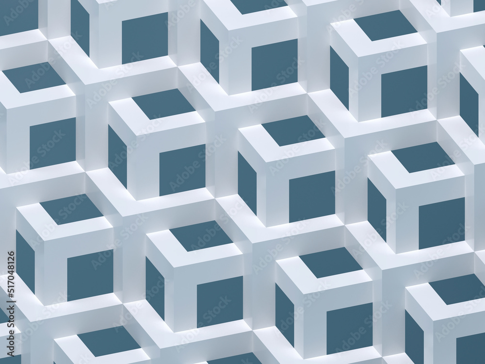 Abstract blue parametric 3d geometric pattern Abstract blue parametric 3d geometric pattern