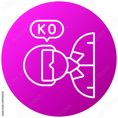 Knocked Out Icon Style
