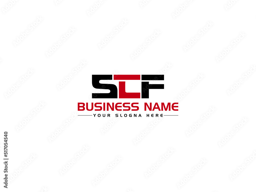 Modern SCF Logo Icon Design Creative SC S C F Logo Letter Vector Art 