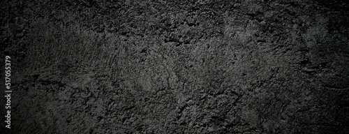 Black stone concrete texture background. Dark grey black cement for background. © Ronny sefria