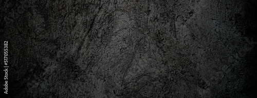 Black stone concrete texture background. Dark grey black cement for background.