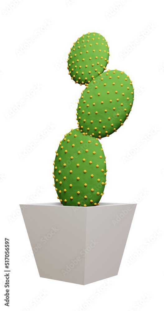 Cactus Opuntia microdasys picture. 3d rendering. Cactus Opuntia microdasys picture. 3d rendering.