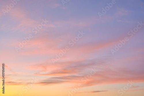 Fototapeta Naklejka Na Ścianę i Meble -  Panorama sunset sky for background or sunrise sky and cloud