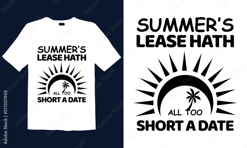 Summer t-shirt design. Best for fashion graphics, t-shirt prints, posters, stickers, décor elements, t-shirts, and prints.