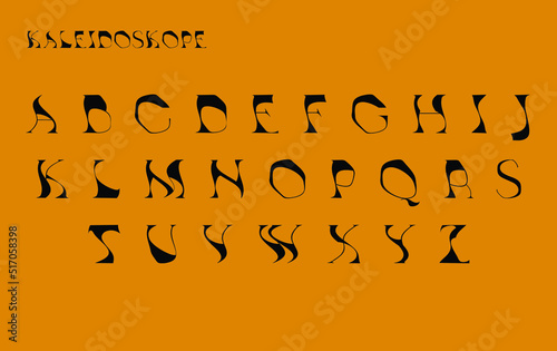 Display Serif Font. Rounded typeface for logo, elegant monogram, digital device and graphic. Vector typography design. Alphabet