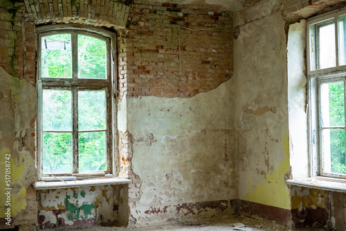 Military action destroyed building  war demolition 