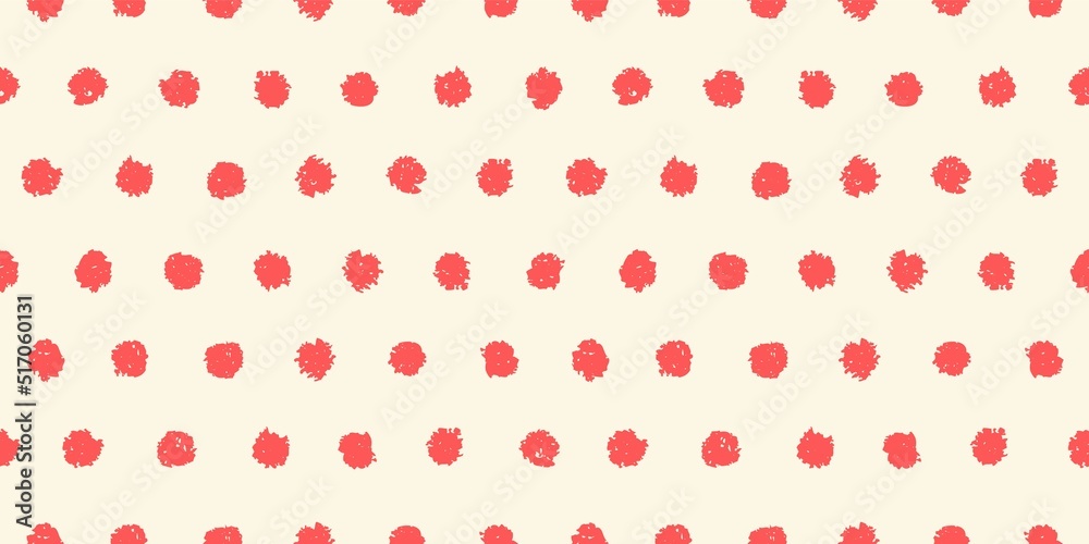 Polka dot seamless pattern with hand painted circles Polka dot seamless pattern with hand painted circles