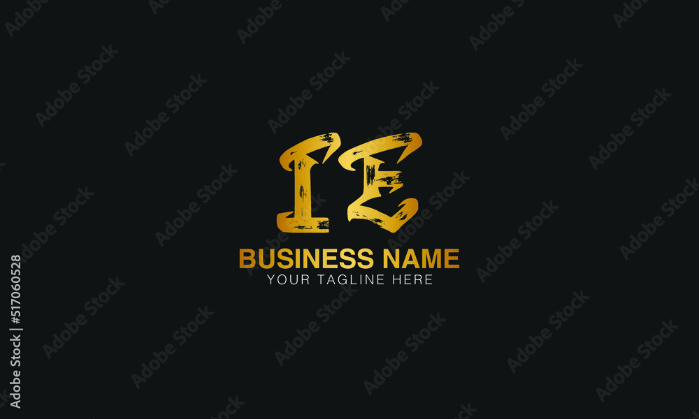 Naklejka premium IE initial logo | initial based abstract modern minimal creative logo, vector template image. luxury logotype logo, real estate homie logo. typography logo. initials logo.