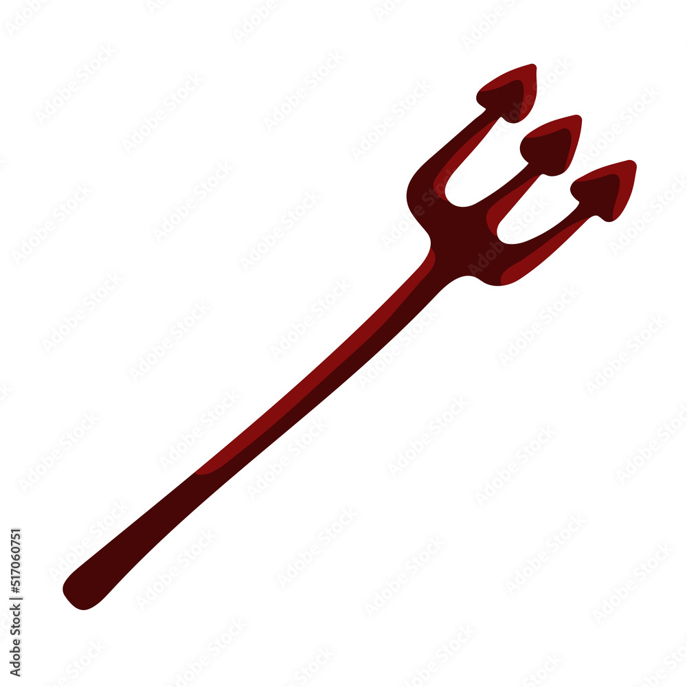 Pitchfork, harpoon .Cartoon vector graphic. Pitchfork, harpoon .Cartoon vector graphic.