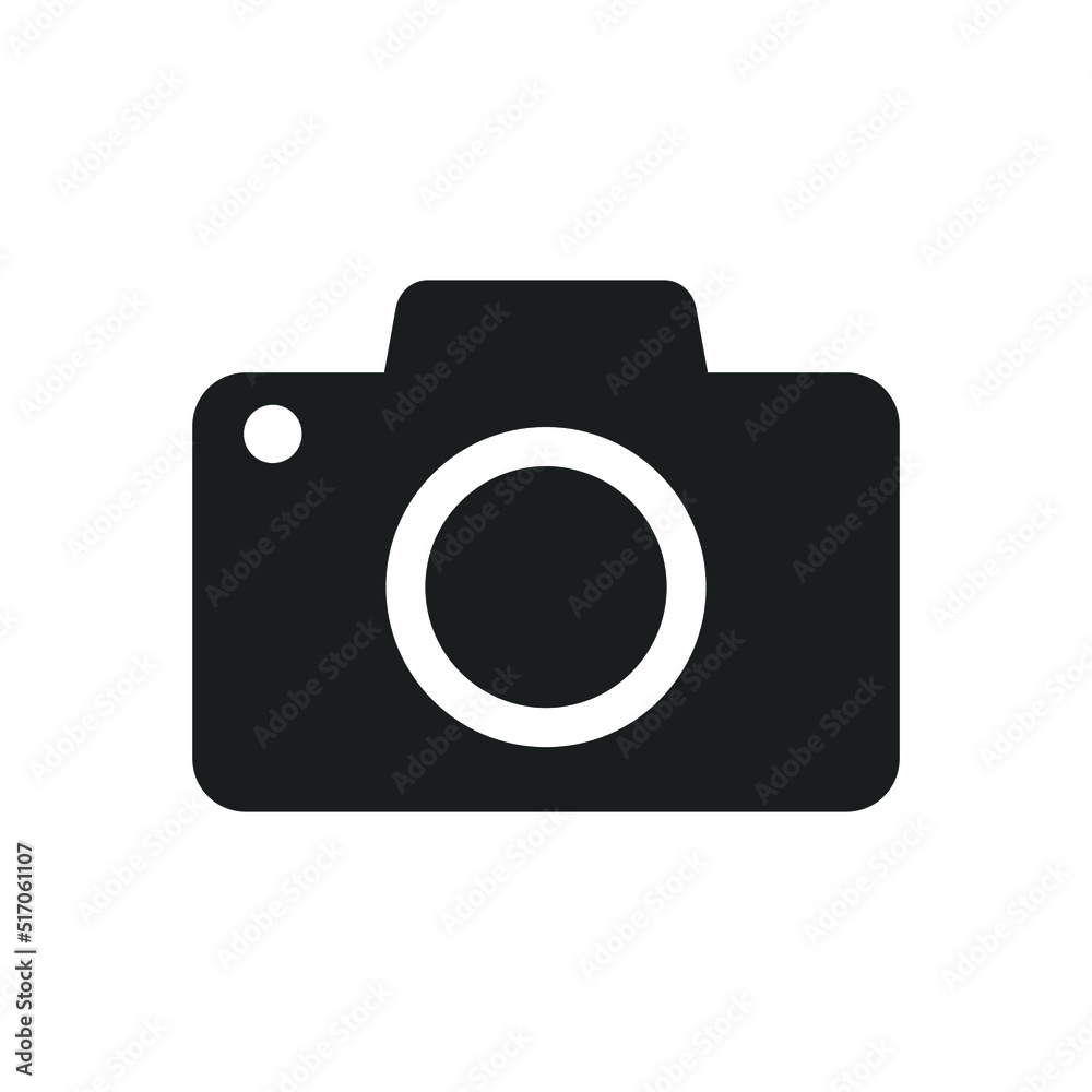 Camera icon vector png isolated on white background Camera icon vector png isolated on white background