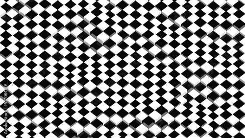 black and white checkered pattern wavy