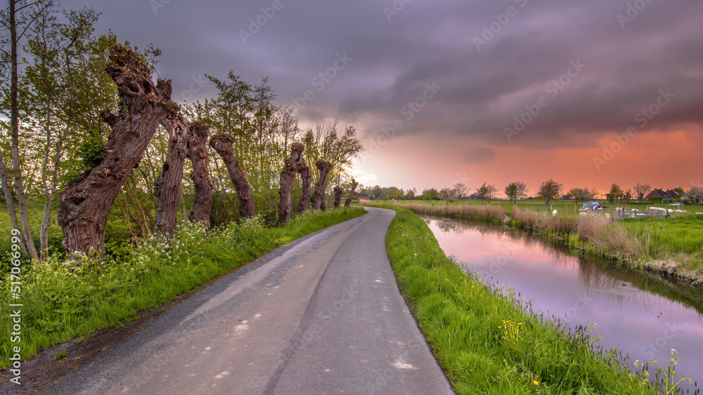 Polder Countryside Landscape in Groningen
