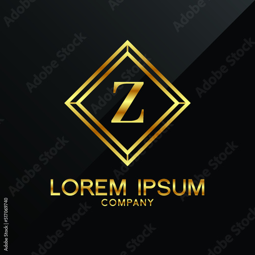 Free Download Letter Z logo Alphabet logotype gold vector design - GFXLoad