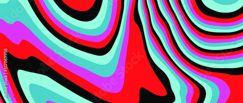 Abstract geometric background with op-art psychedelic pattern of lines.