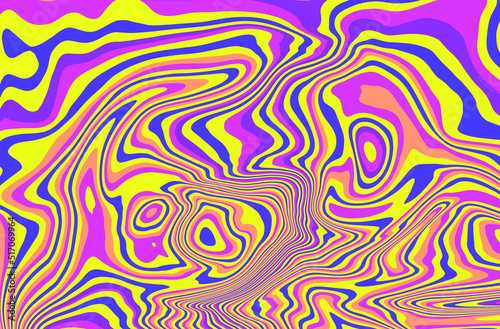 Abstract geometric background with op-art psychedelic pattern of lines.