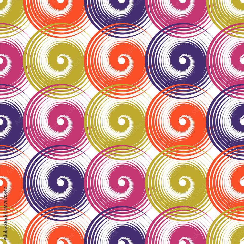 Spiral swirls complicated seamless pattern vector design. Spiral swirls complicated seamless pattern vector design.