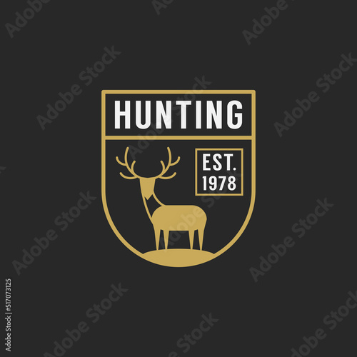 camping outdoor and adventure gears badge logo emblem logo label design. Vector illustration